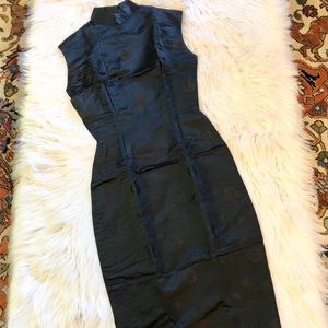 City Of Shanghai Vintage Silk Brocade Dress Sz S